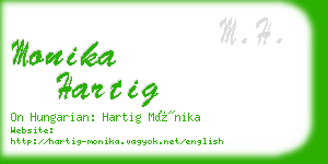 monika hartig business card